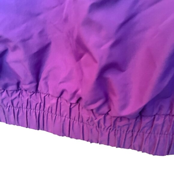 90s Women's Columbia Bugaboo Radial Sleeve Jacket Purple/Green Windbreaker Med - Picture 7 of 14